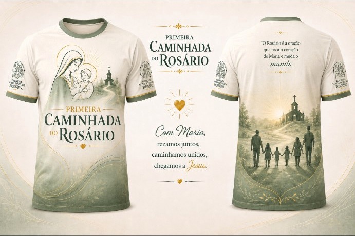 Modelo da camiseta oficial